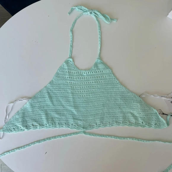 Somedays Lovin Ocean Child Crochet Crop Top - Picture 3 of 7